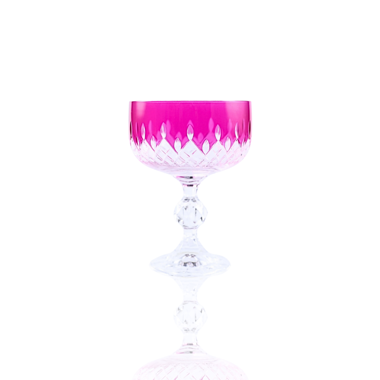Aria Cut Crystal Champagne Coupe Glasses - Set Of 2