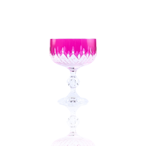 Aria Cut Crystal Champagne Coupe Glasses - Set Of 2