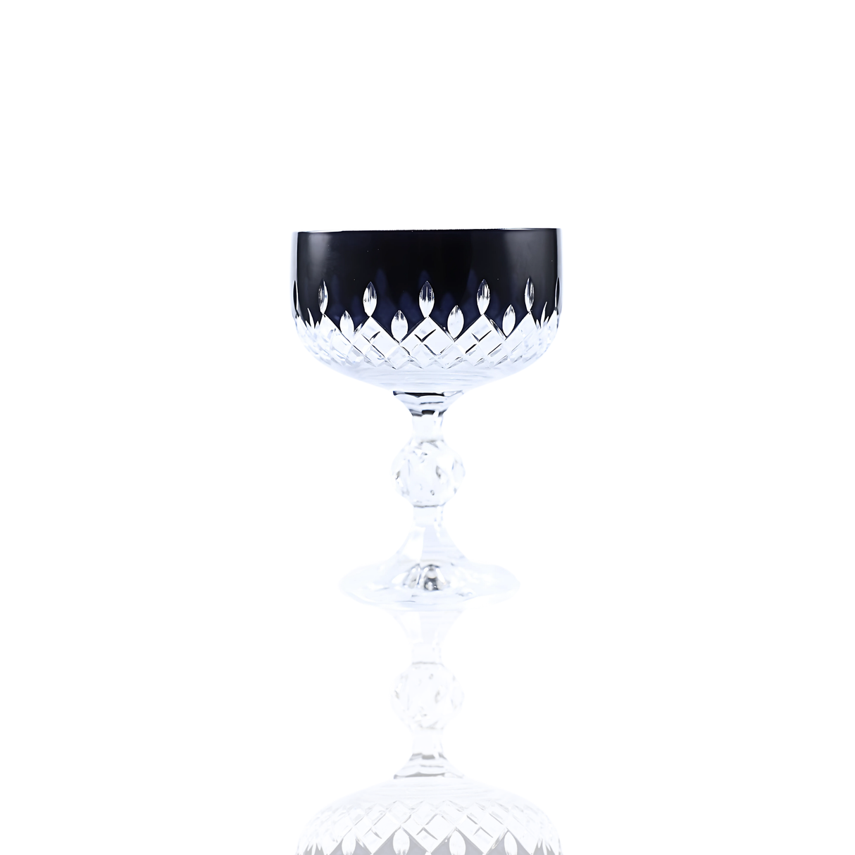 Aria Cut Crystal Champagne Coupe Glasses - Set Of 2