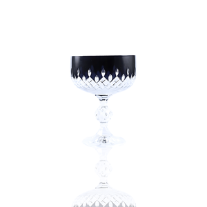 Aria Cut Crystal Champagne Coupe Glasses - Set Of 2