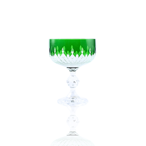 Aria Cut Crystal Champagne Coupe Glasses - Set Of 2