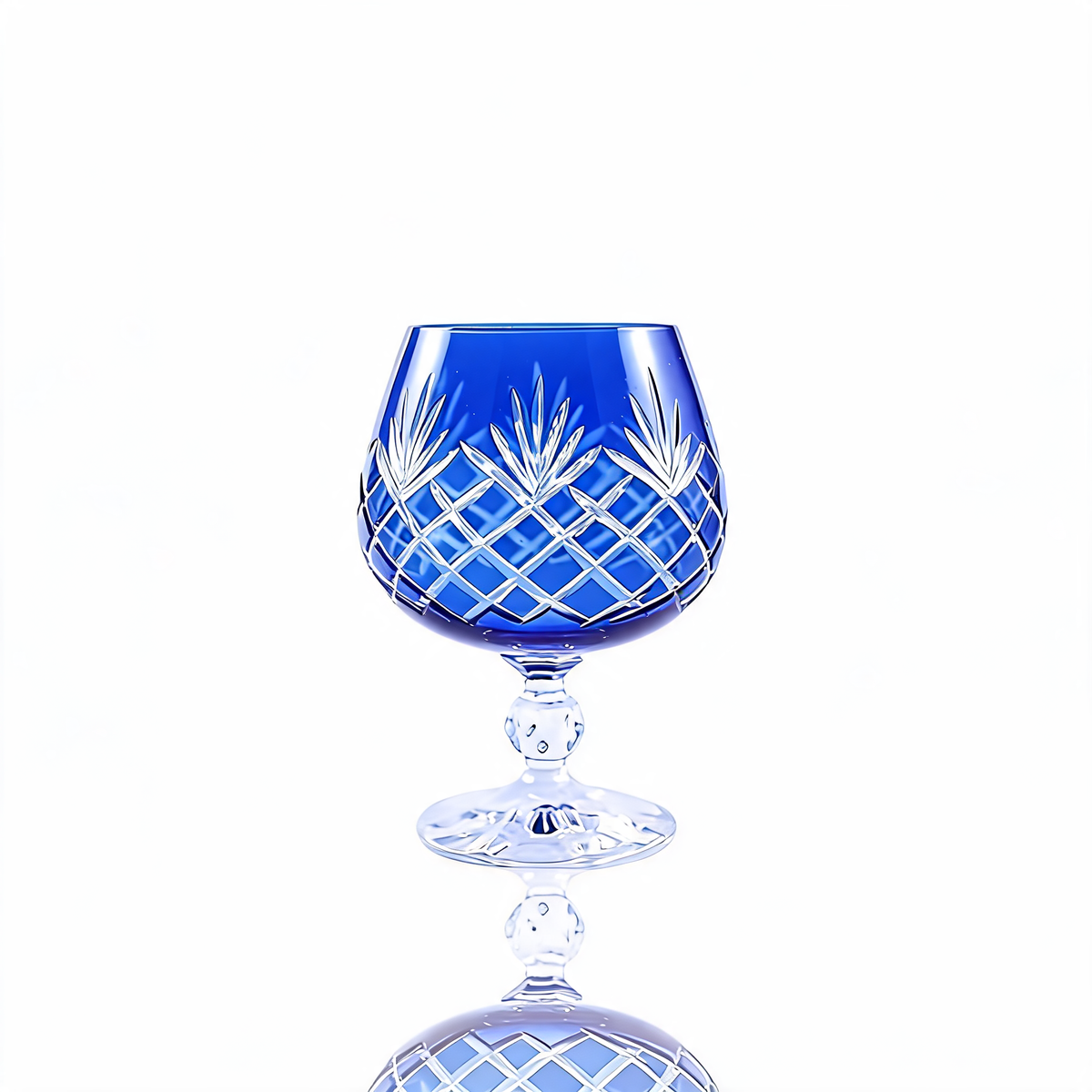 Verre à cognac en cristallin taillé Ara