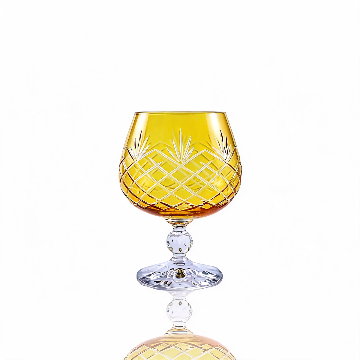 Verre à cognac en cristallin taillé Ara