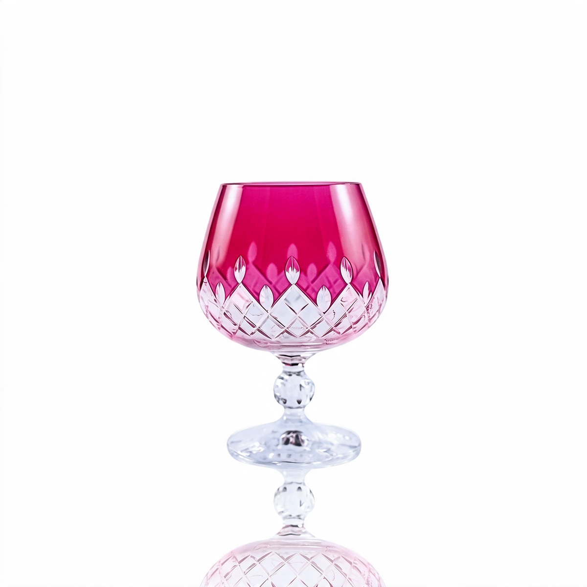 Aria geschliffenes Cognacglas