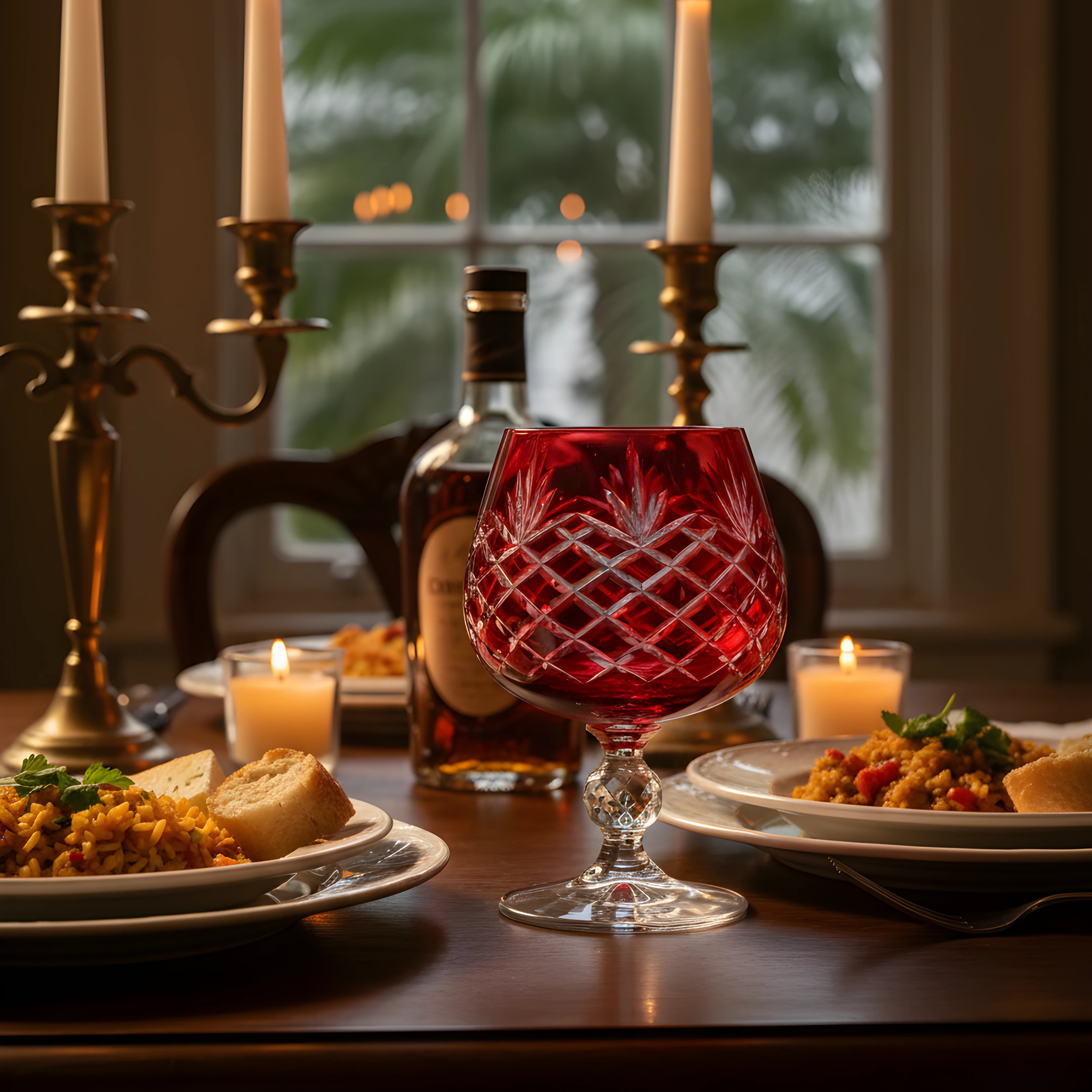 Ara Cut Crystal Cognac Glasses - Set Of 2 - Margerie Crystal USA