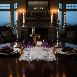 Aria Cut Crystal Cognac Glasses - Set Of 2