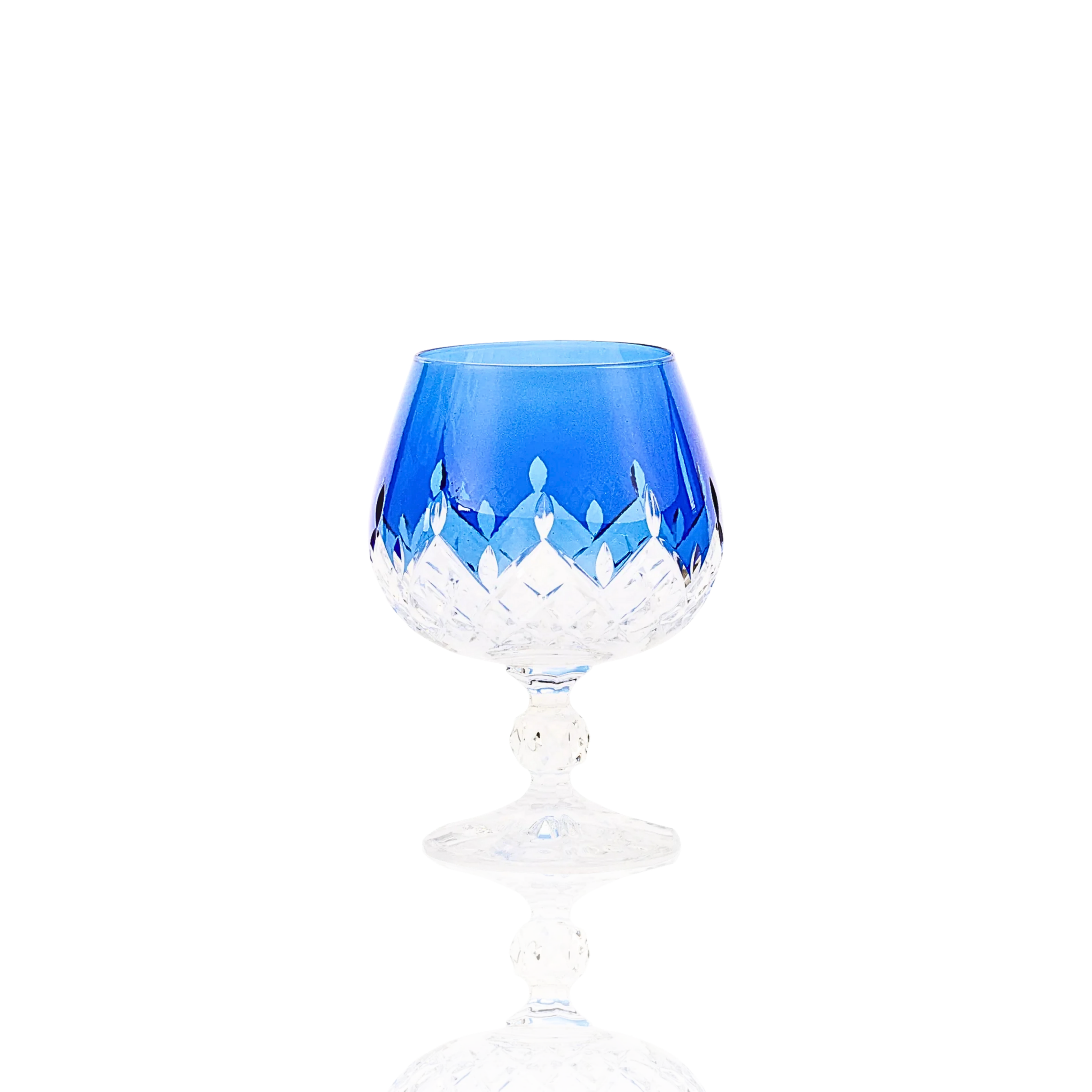 Aria Cut Crystal Cognac Glasses - Set Of 2 - Margerie Crystal USA