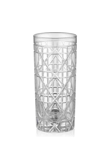 Gloria Cut Crystal Highball Glasses - Set Of 2 - Margerie Crystal USA