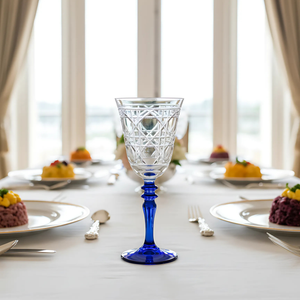 Gloria Hybrid Cut Crystal Wine Glasses - Set Of 2