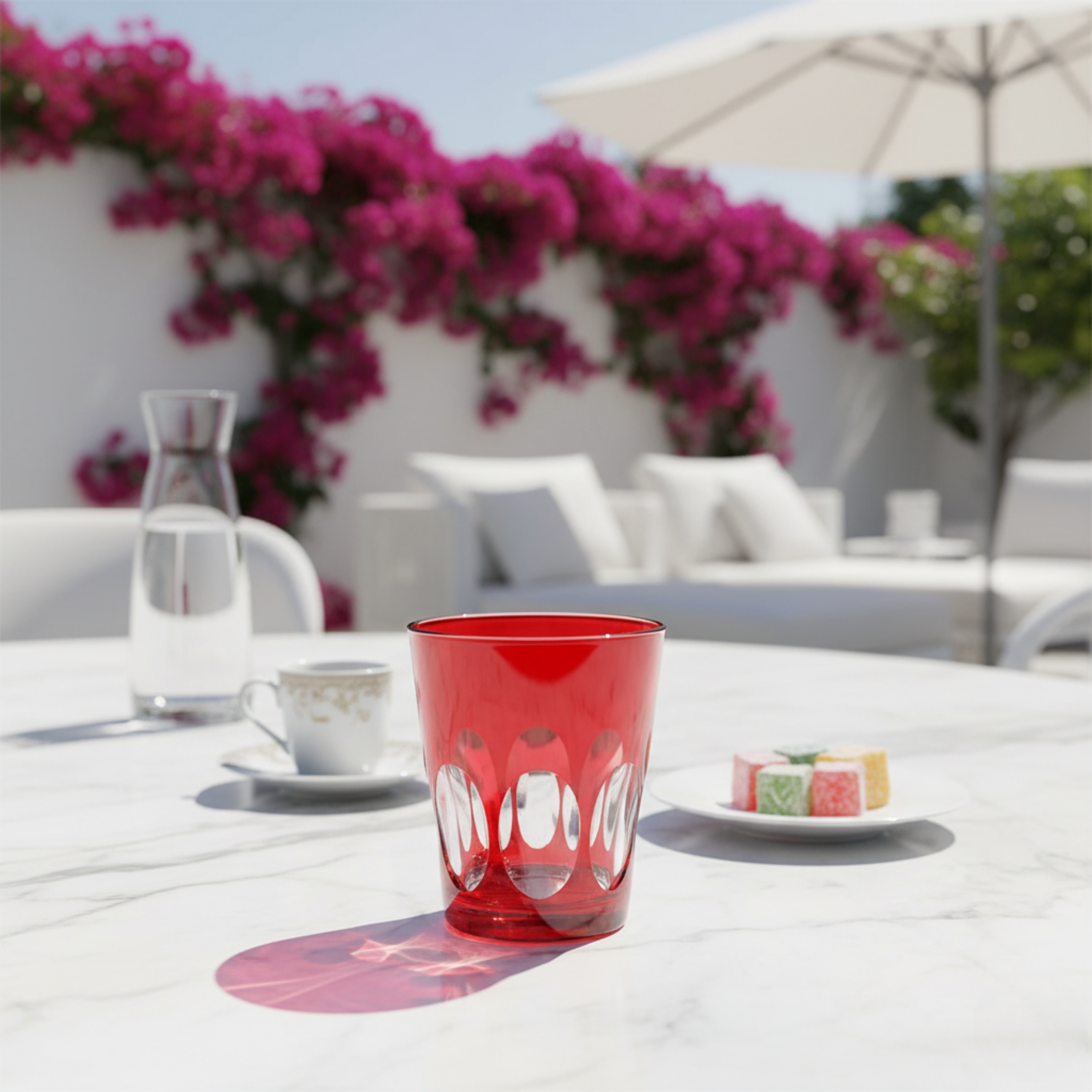 Nora Cut Crystal Tumblers - Set Of 2 - Margerie Crystal USA