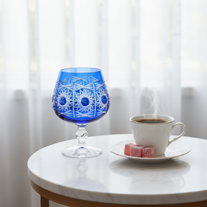 Pavo Cut Crystal Cognac Glasses - Set Of 2