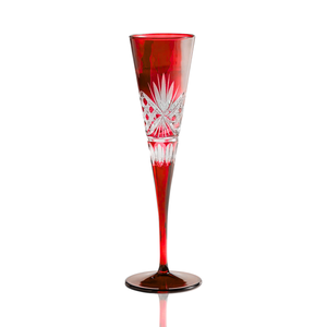 Victorian Cut Champagne Flutes - Set Of 2