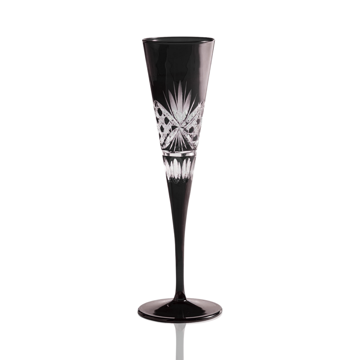 Victorian Cut Champagne Flutes - Set Of 2