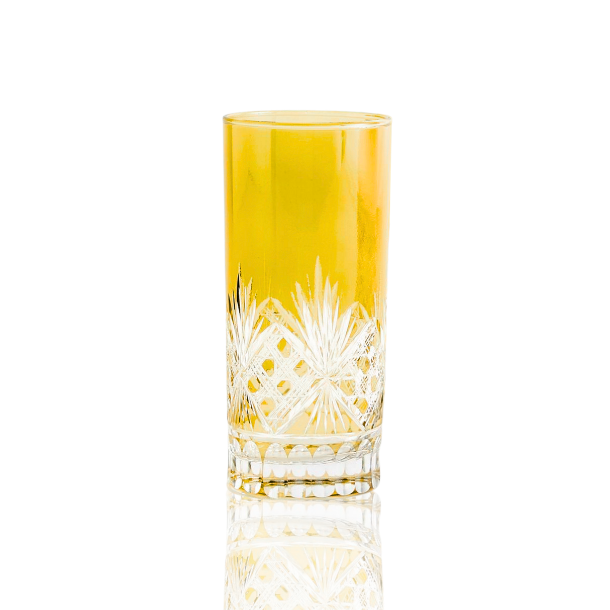 Victorian Cut High Ball Glasses - Set Of 2