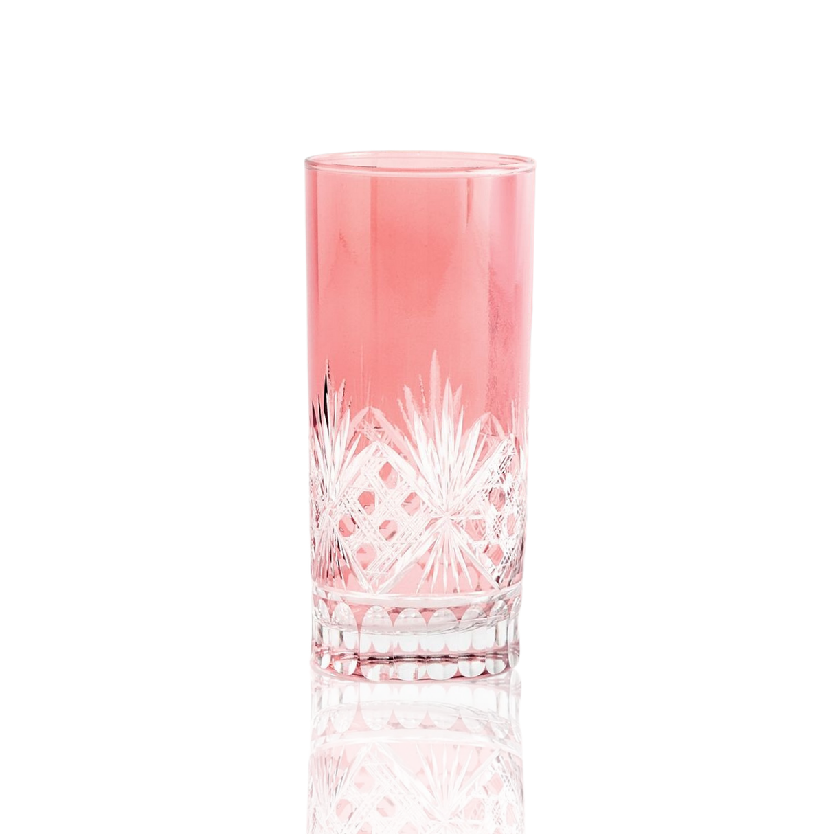Victorian Cut High Ball Glasses - Set Of 2