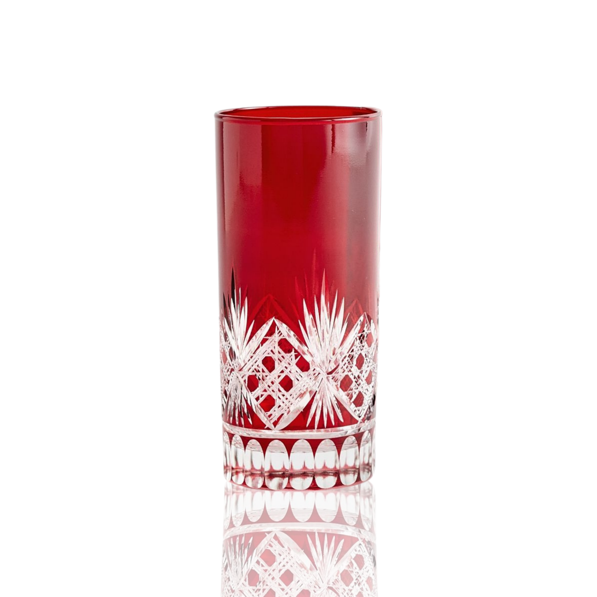 Victorian Cut High Ball Glasses - Set Of 2