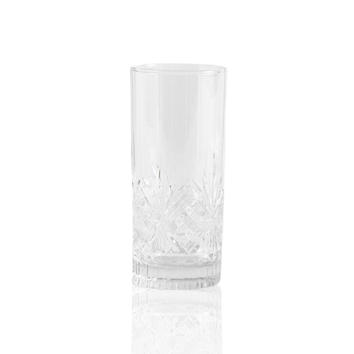 Victorian Cut High Ball Glasses - Set Of 2