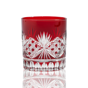 Victorian Cut Double Old Fashioned Glasses - Set Of 2