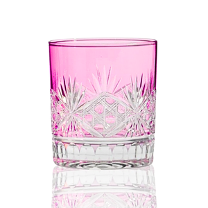 Victorian Cut Double Old Fashioned Glasses - Set Of 2