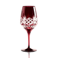 Victorian Cut Wine Stem Glasses - Set Of 2