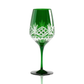 Victorian Cut Wine Stem Glasses - Set Of 2