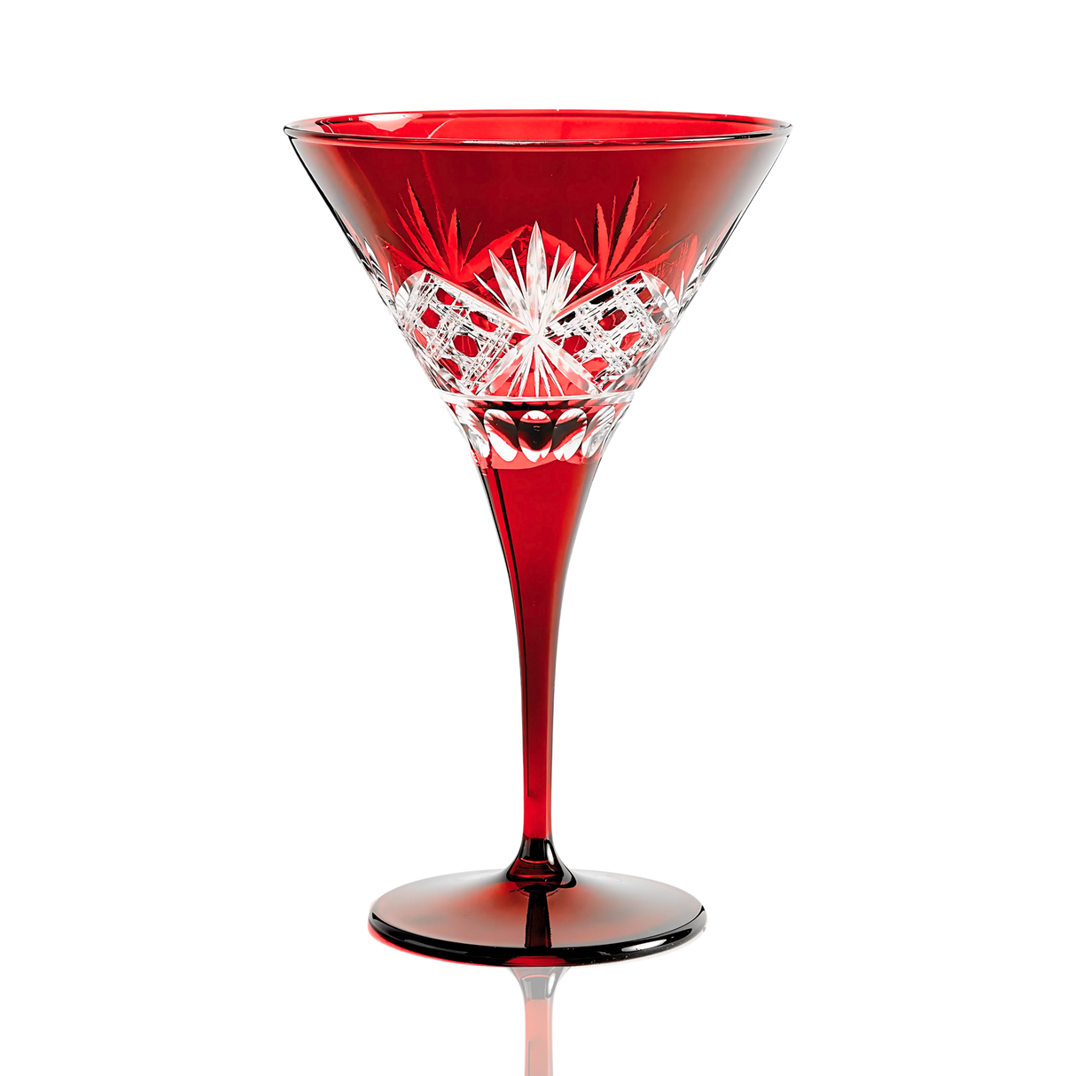 Victorian Cut Martini Glasses - Set Of 2