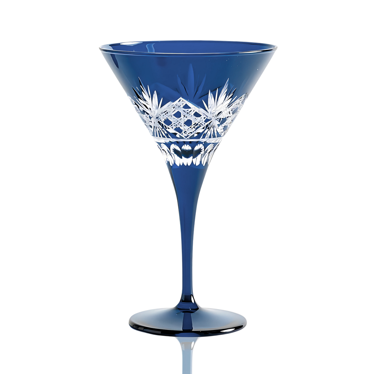Victorian Cut Martini Glasses - Set Of 2