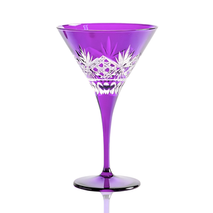 Victorian Cut Martini Glasses - Set Of 2