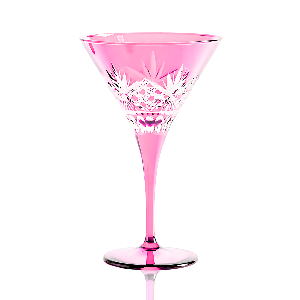 Victorian Cut Martini Glasses - Set Of 2
