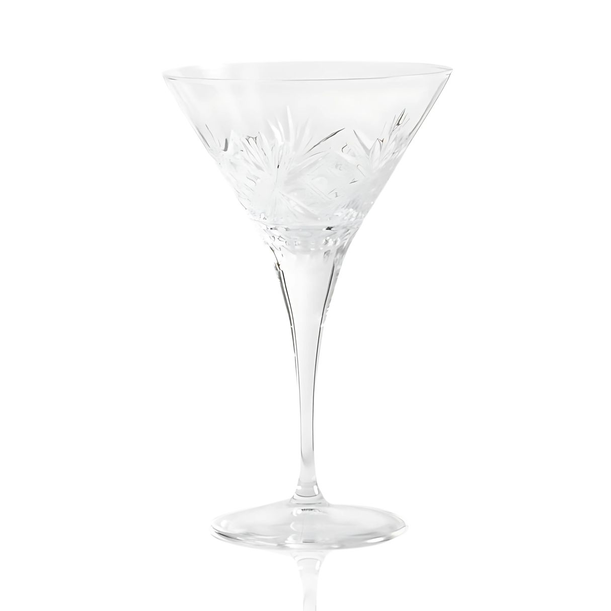 Victorian Cut Martini Glasses - Set Of 2