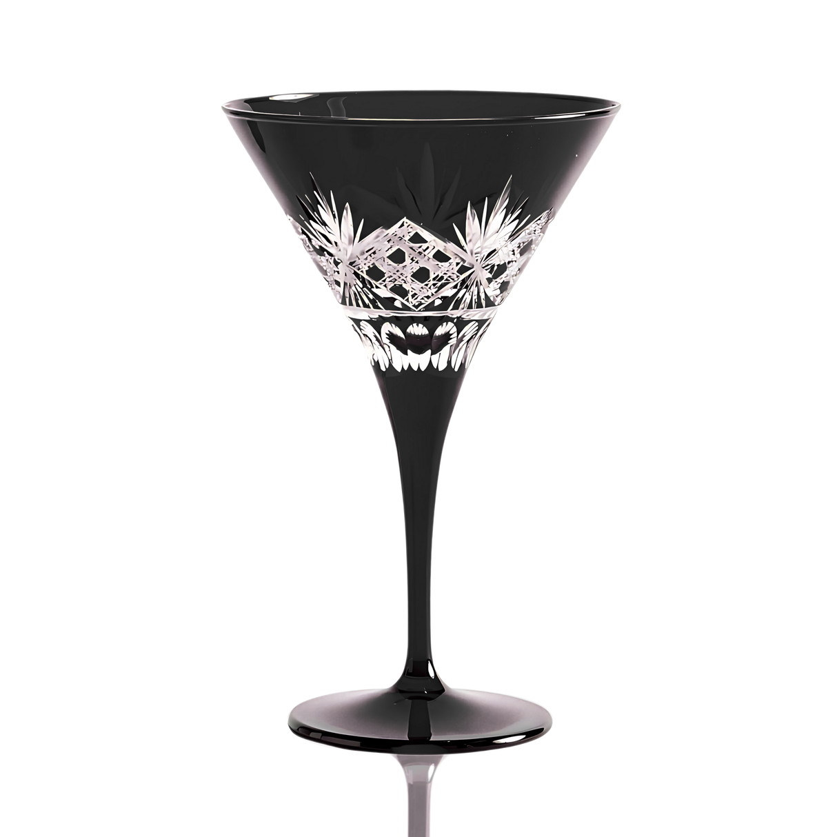 Victorian Cut Martini Glasses - Set Of 2
