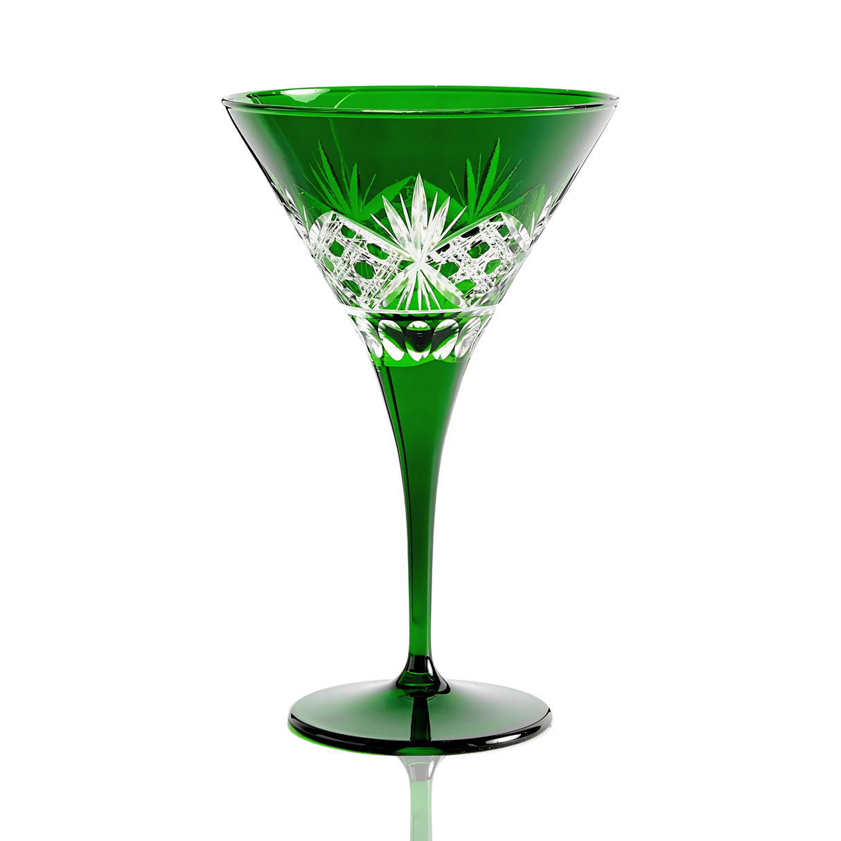 Victorian Cut Martini Glasses - Set Of 2