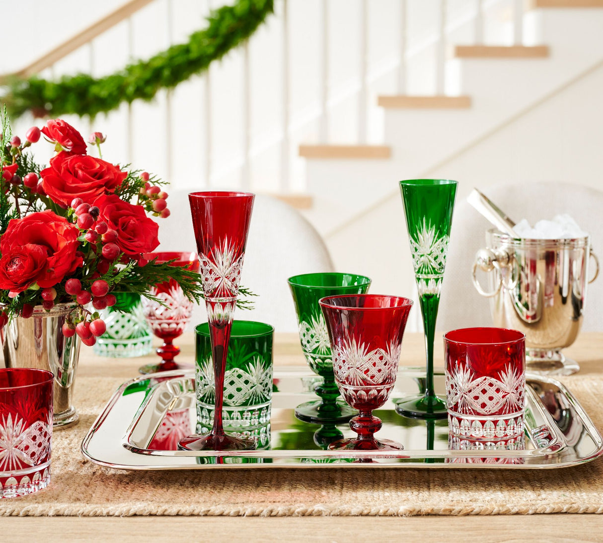 Antique Cut Double Old Fashioned Glasses