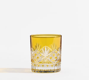 Antique Cut Double Old Fashioned Glasses