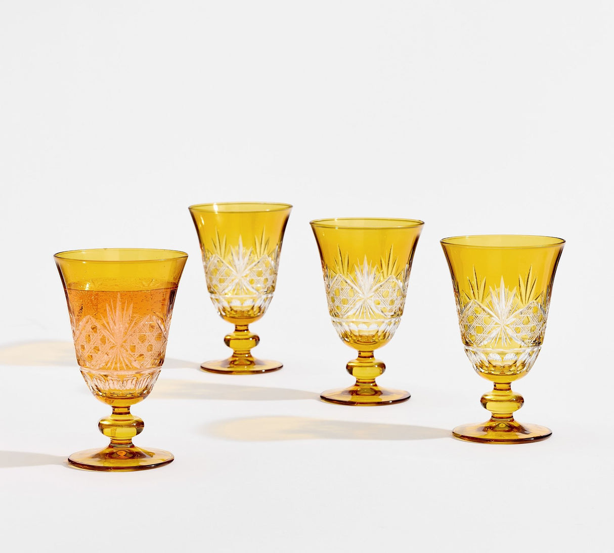 Antique Cut Glass Goblets