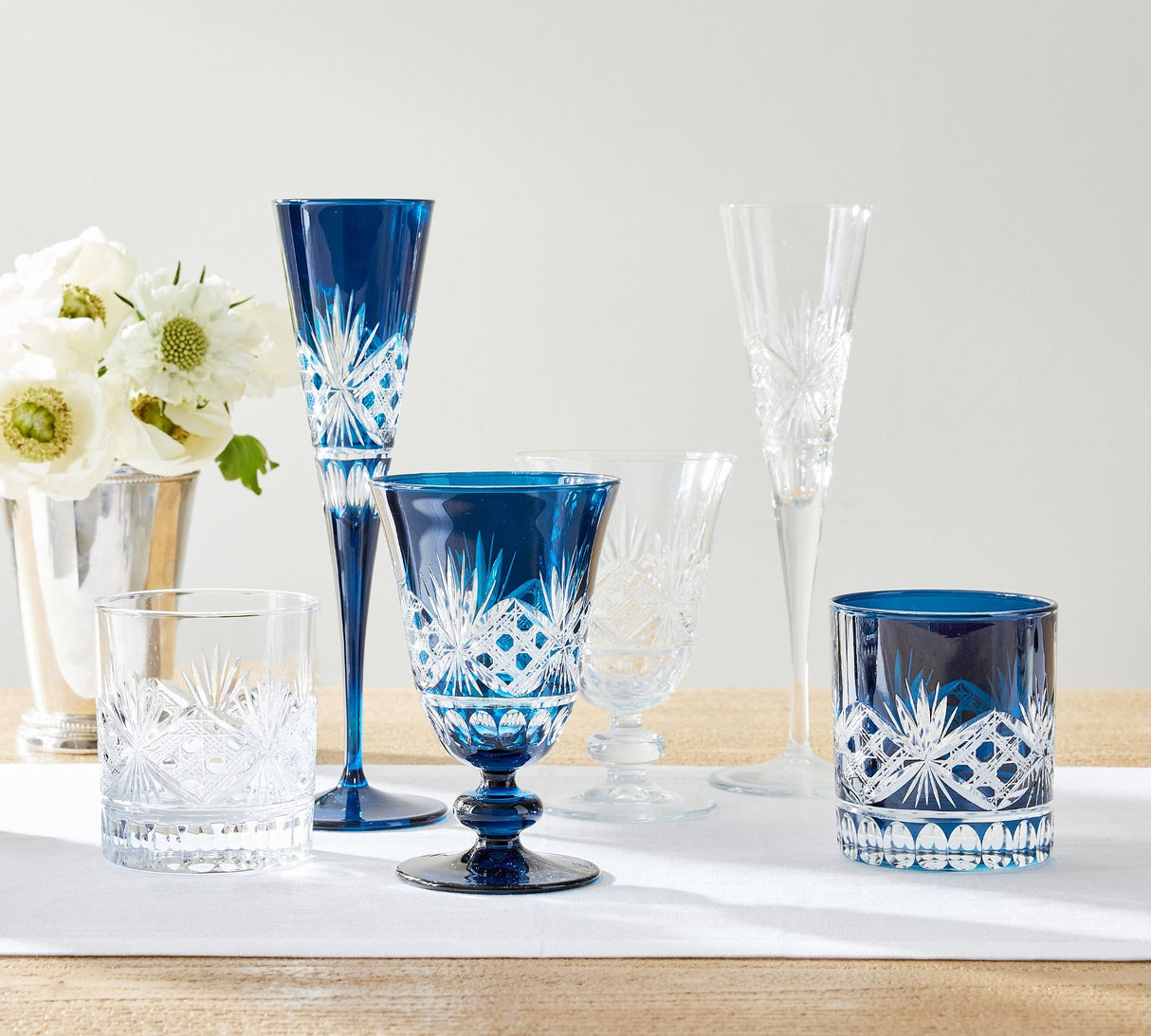 Antique Cut Glass Goblets