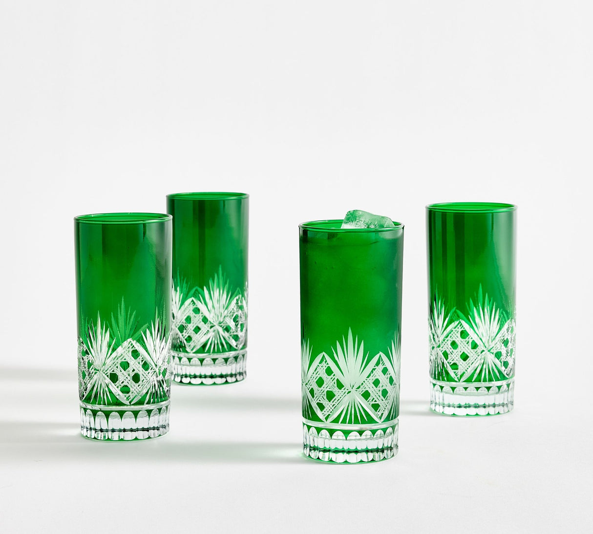 Antique Cut High Ball Glasses