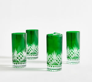 Antique Cut High Ball Glasses