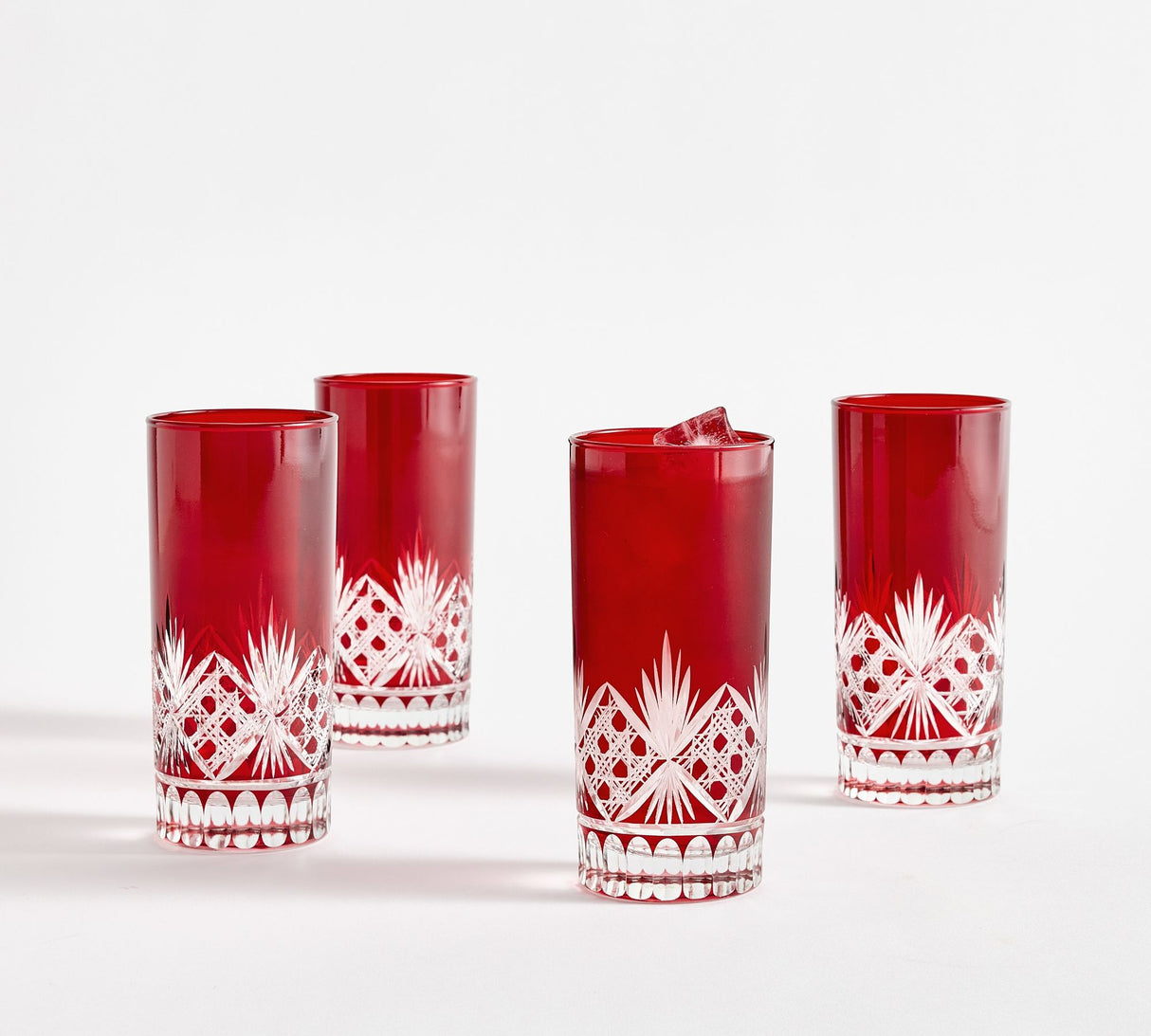 Antique Cut High Ball Glasses