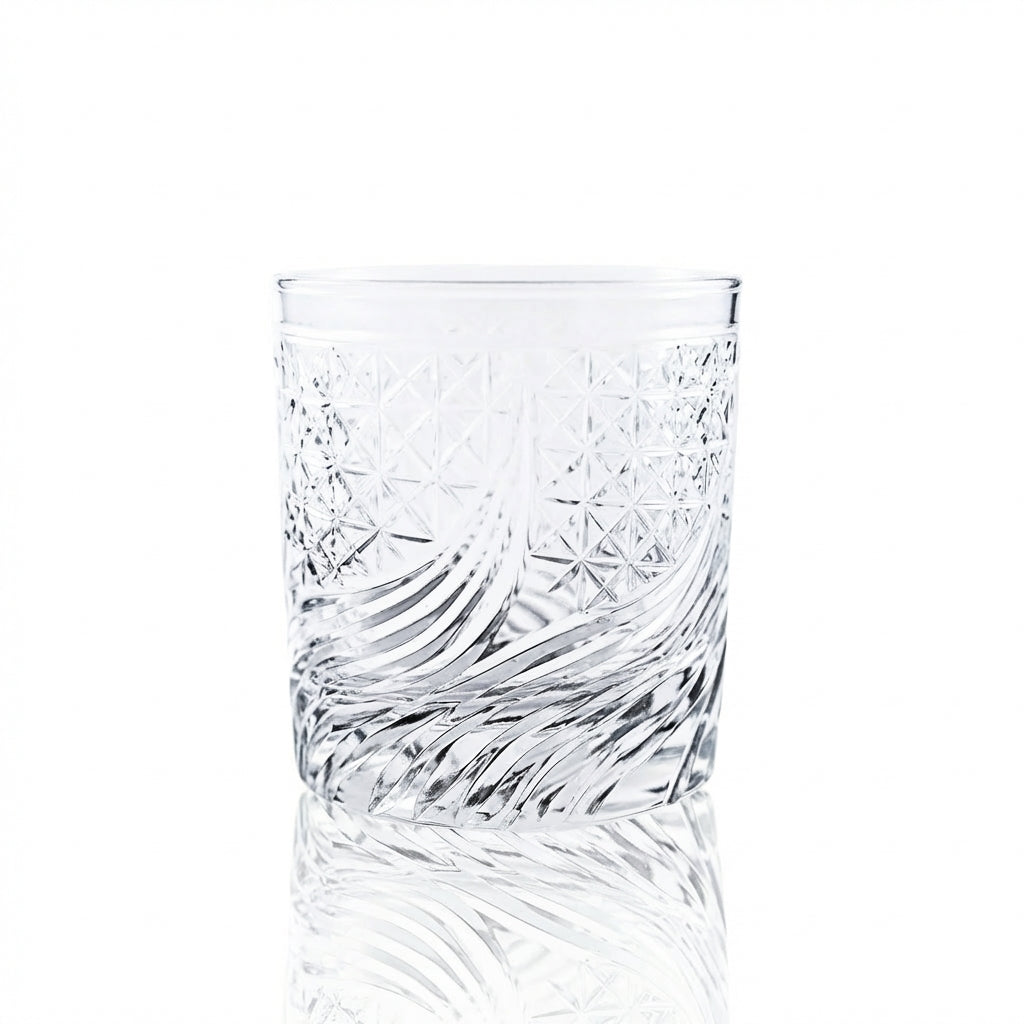 Aurora Old Fashioned Whiskey Glass - Margerie Crystal USA