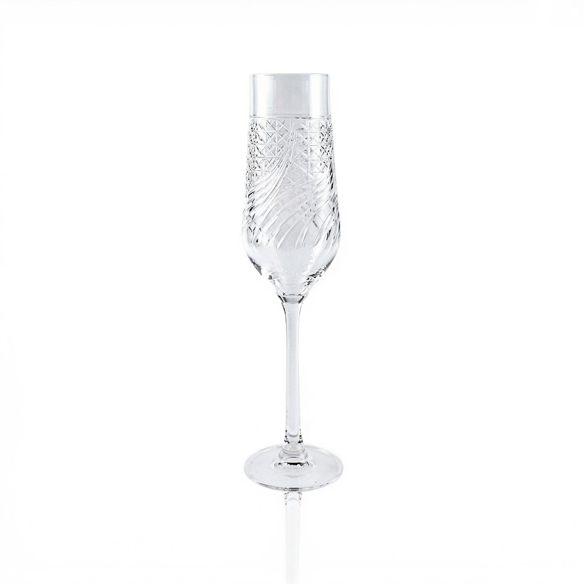 Aurora Champagne Flute - Margerie Crystal USA