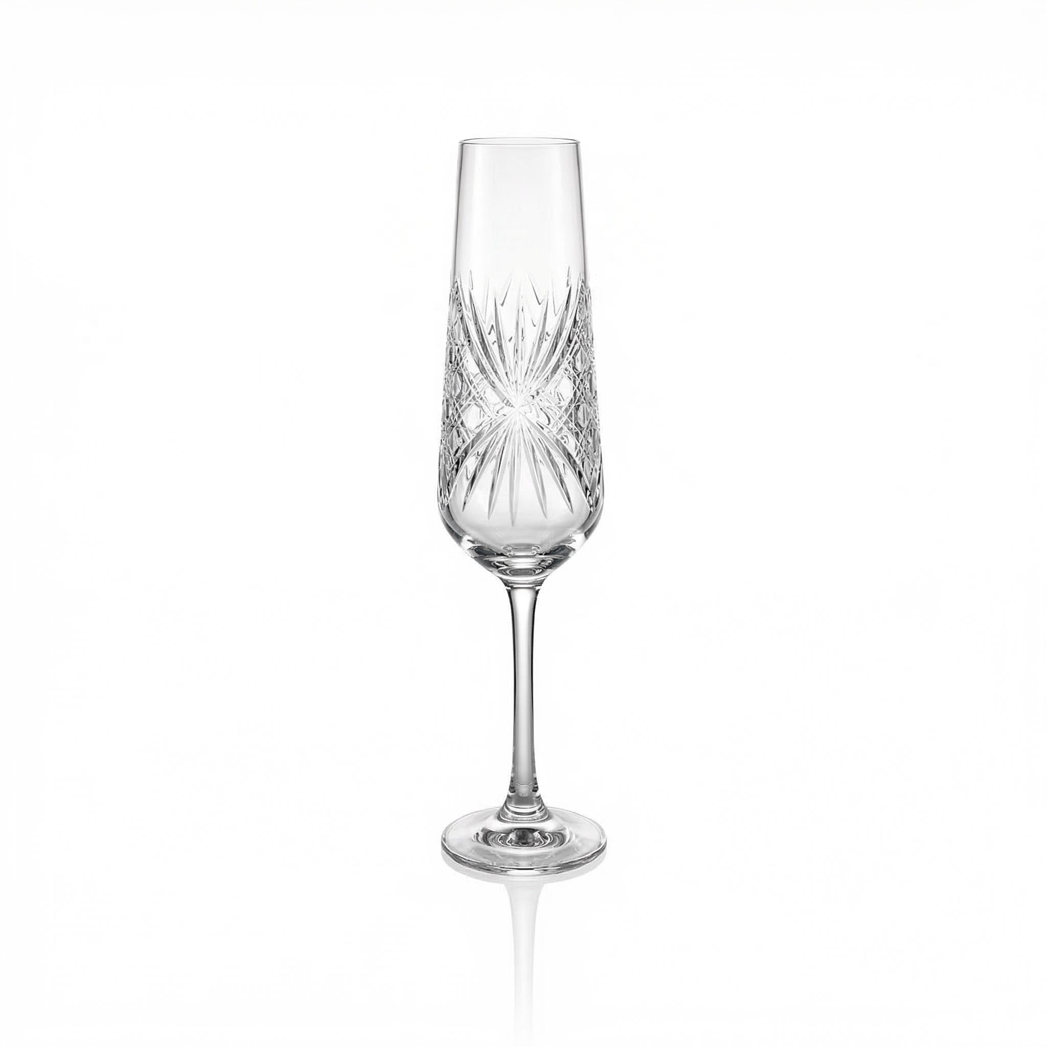 Éclat Champagne Flute - Margerie Crystal USA