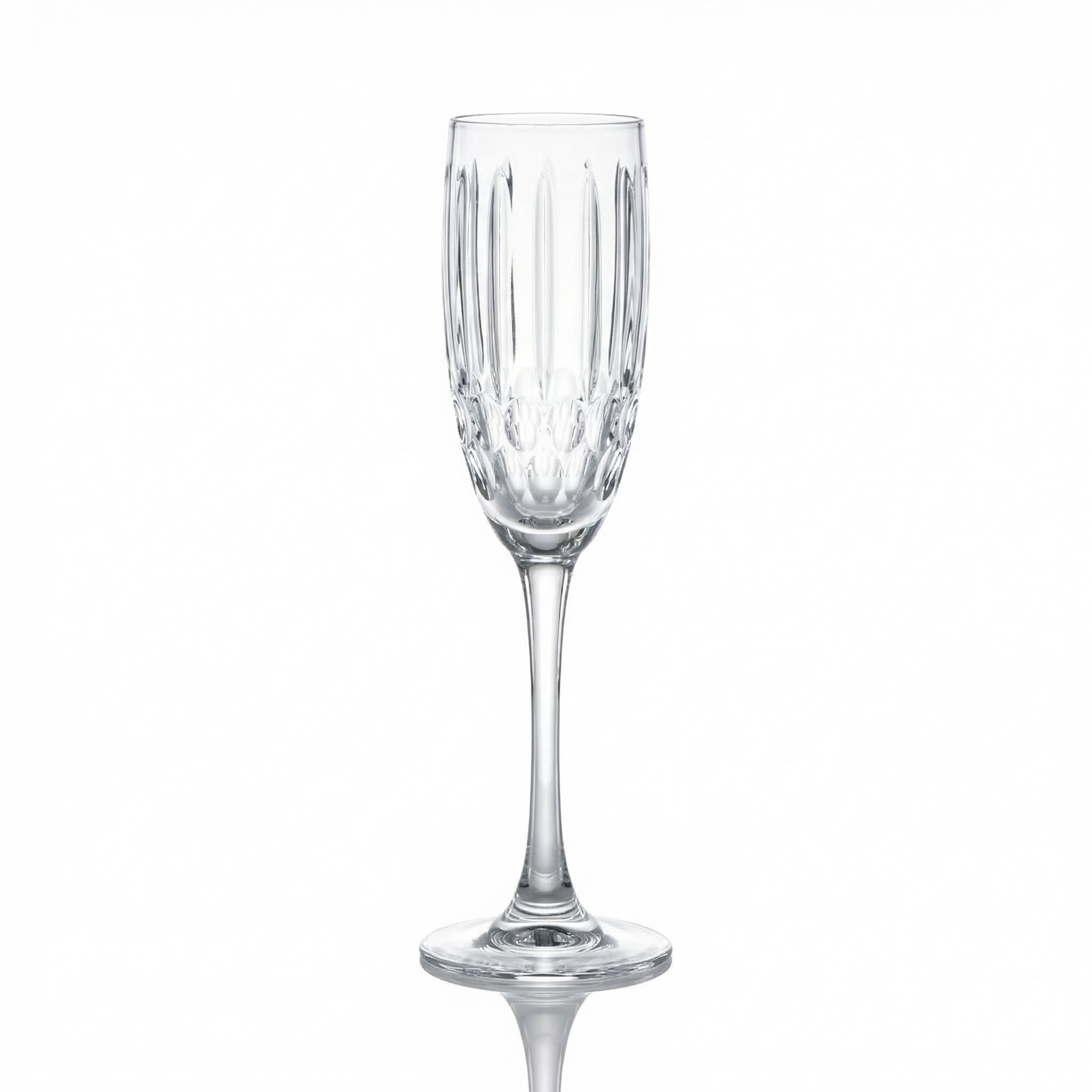 Mayfair Cut Crystal Champagne Flute - Margerie Crystal USA
