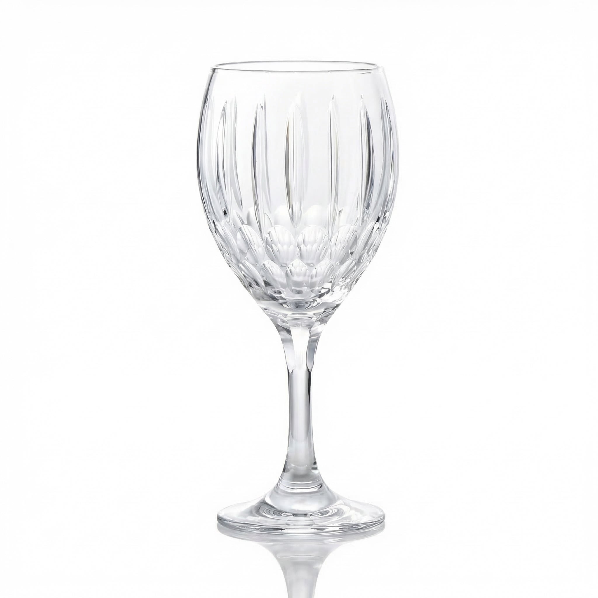 Mayfair Cut Crystal Wine Glass - Margerie Crystal USA