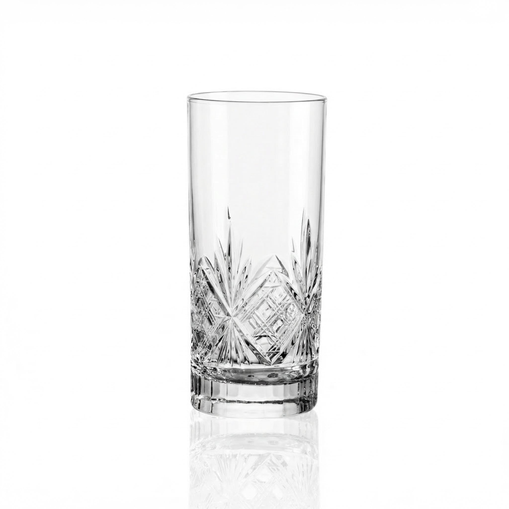 Victorian Cut High Ball Glass - Margerie Crystal USA