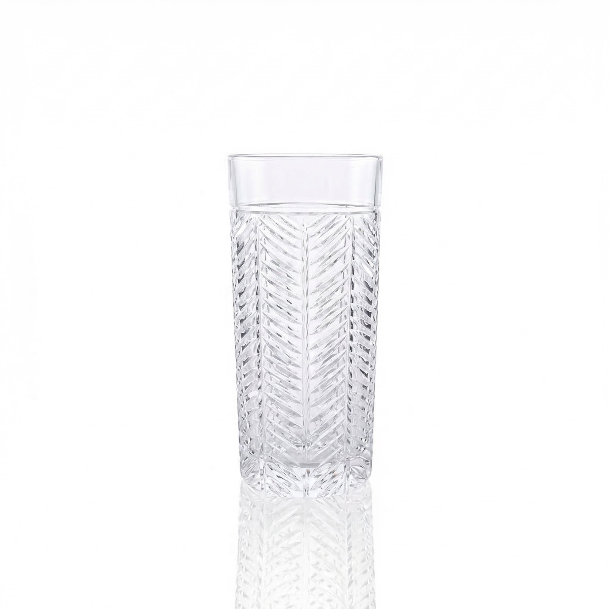 Lanza Cut Crystal Highball Glass - Margerie Crystal USA
