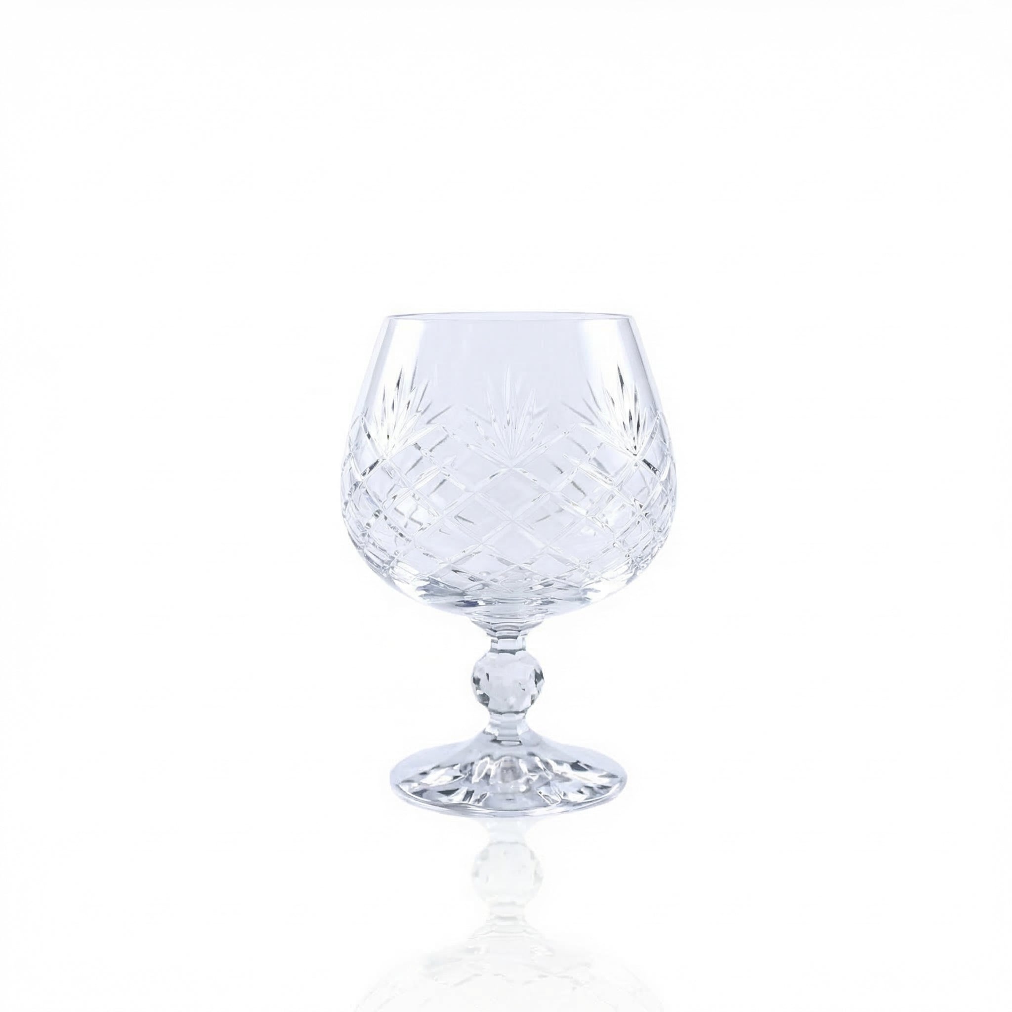 Ara Cut Crystal Cognac Glass - Margerie Crystal USA