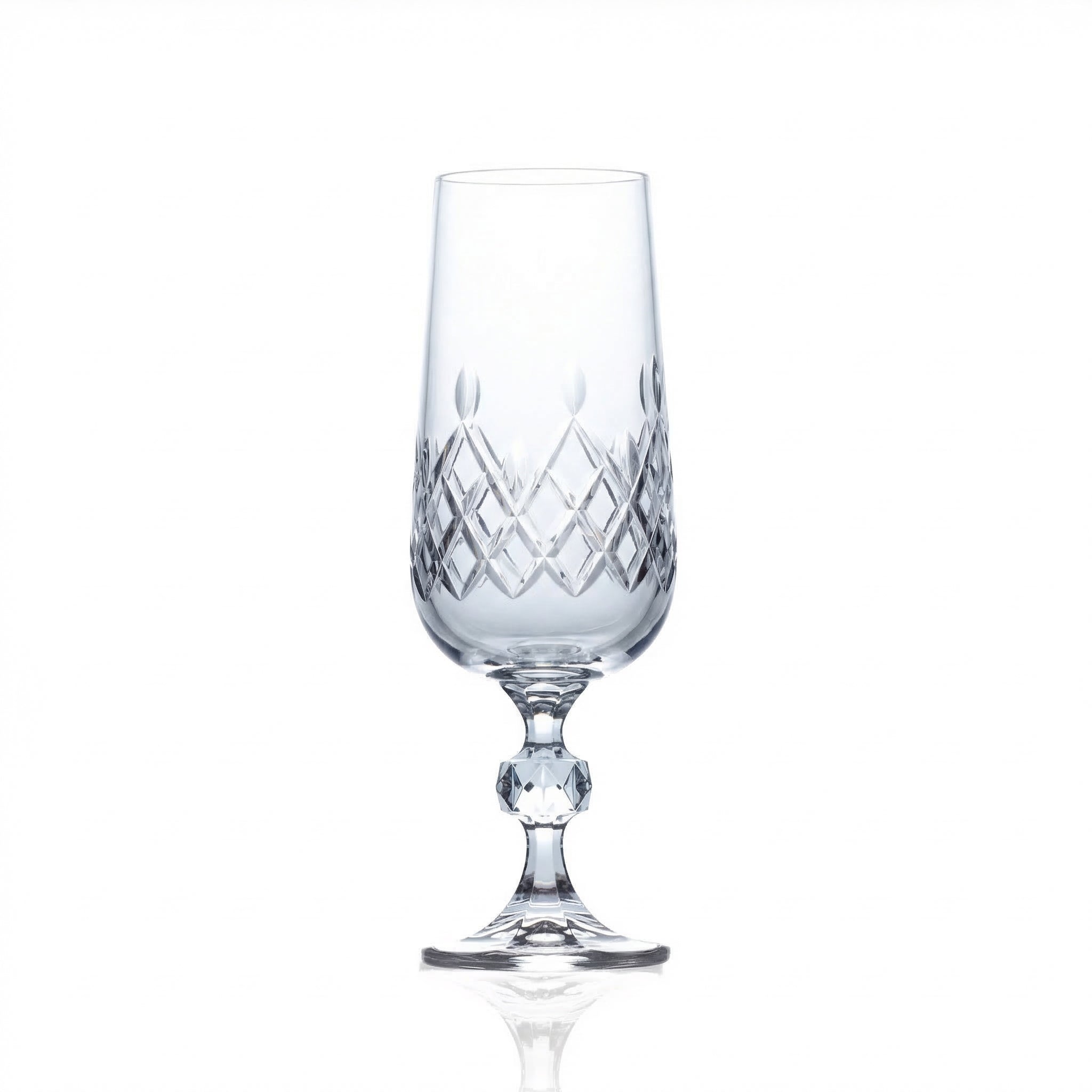 Aria Cut Crystal Champagne Flute - Margerie Crystal USA