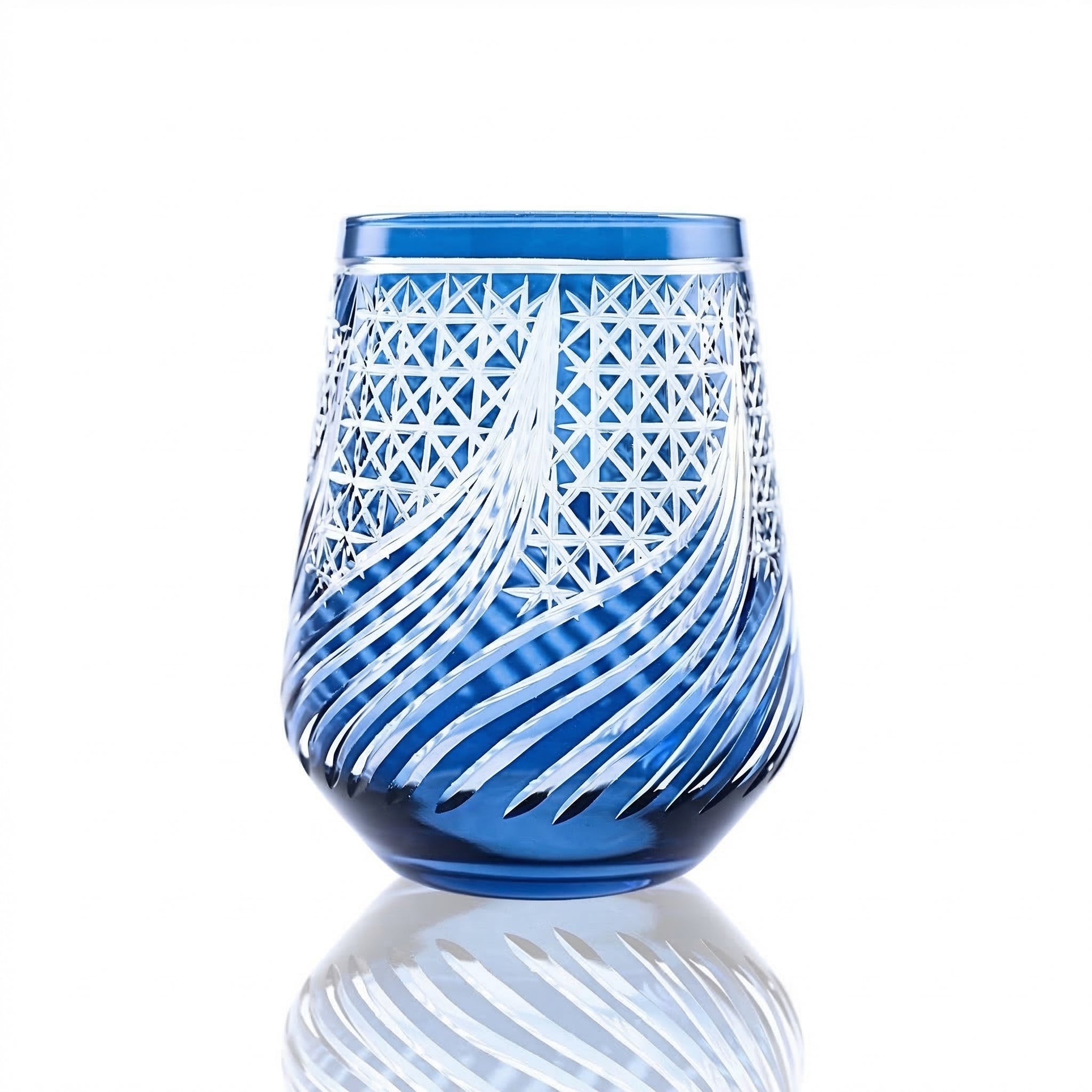 Aurora Stemless Wine Glass - Margerie Crystal USA