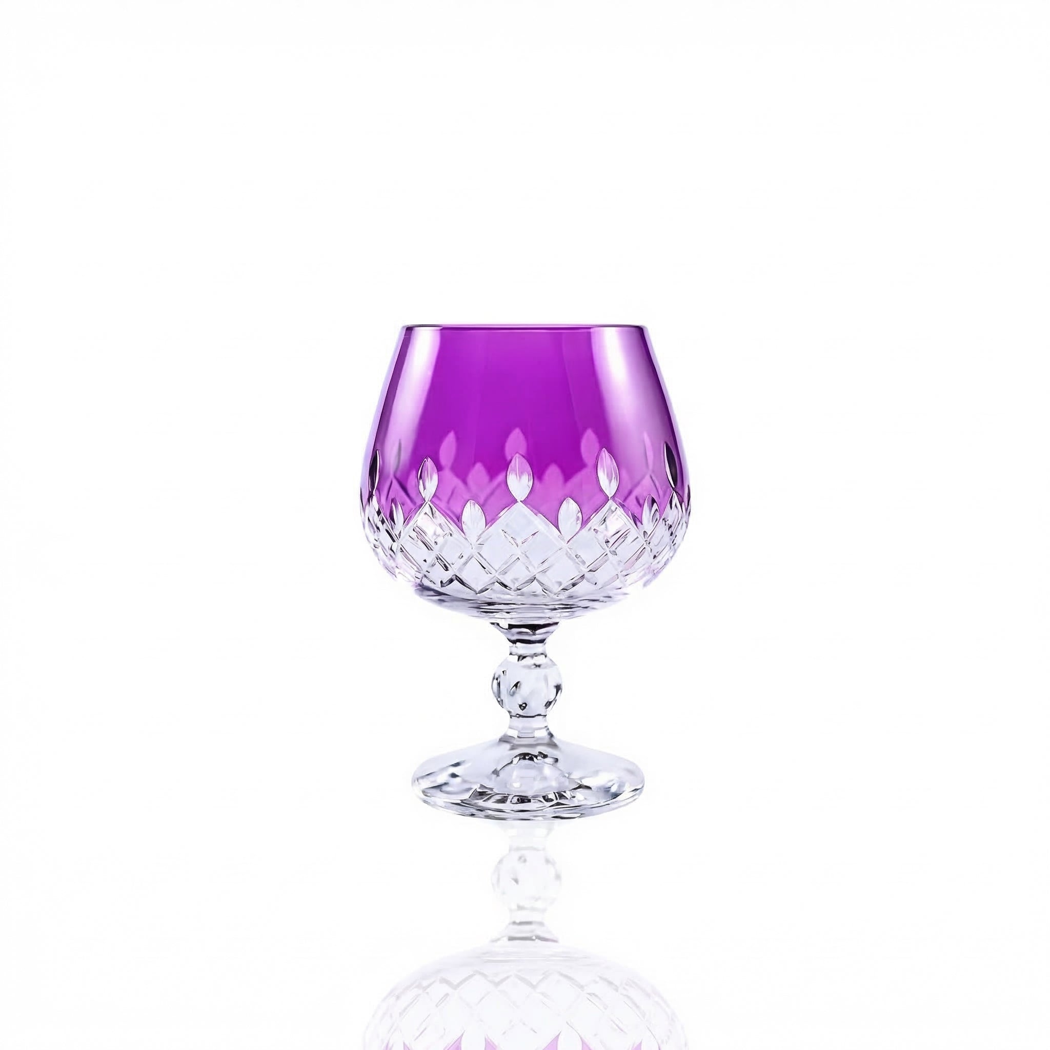 Aria Cut Crystal Cognac Glass - Margerie Crystal USA
